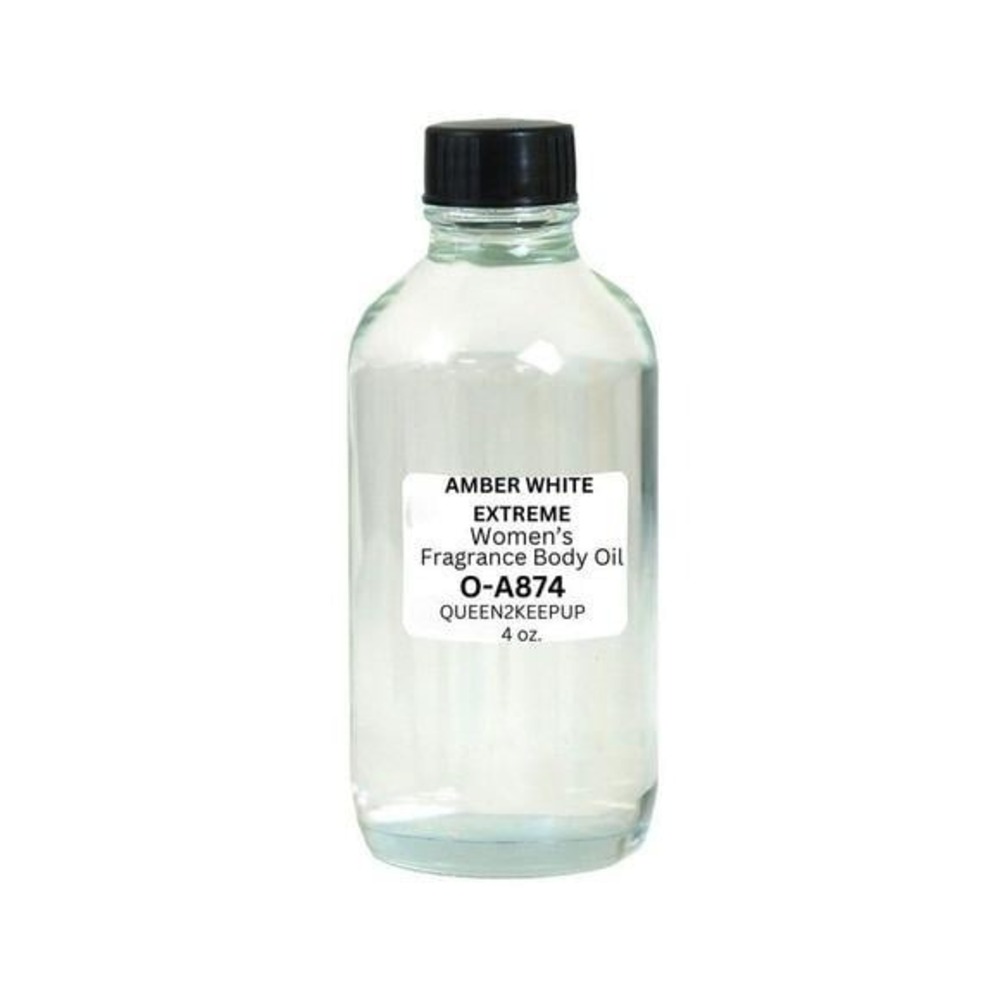 Amber White Extreme Women's Body Oil 4 oz Fragrance Similar All Natural Scent